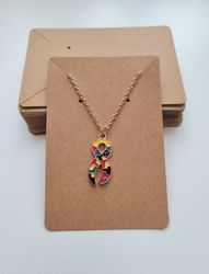 10 st Displaykort för både halsband och örhängen (6x9 cm)