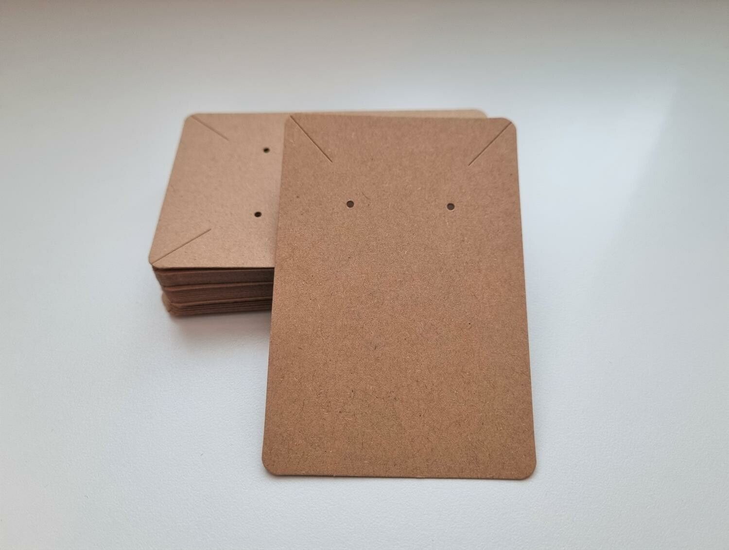 10 st Displaykort för både halsband och örhängen (6x9 cm)