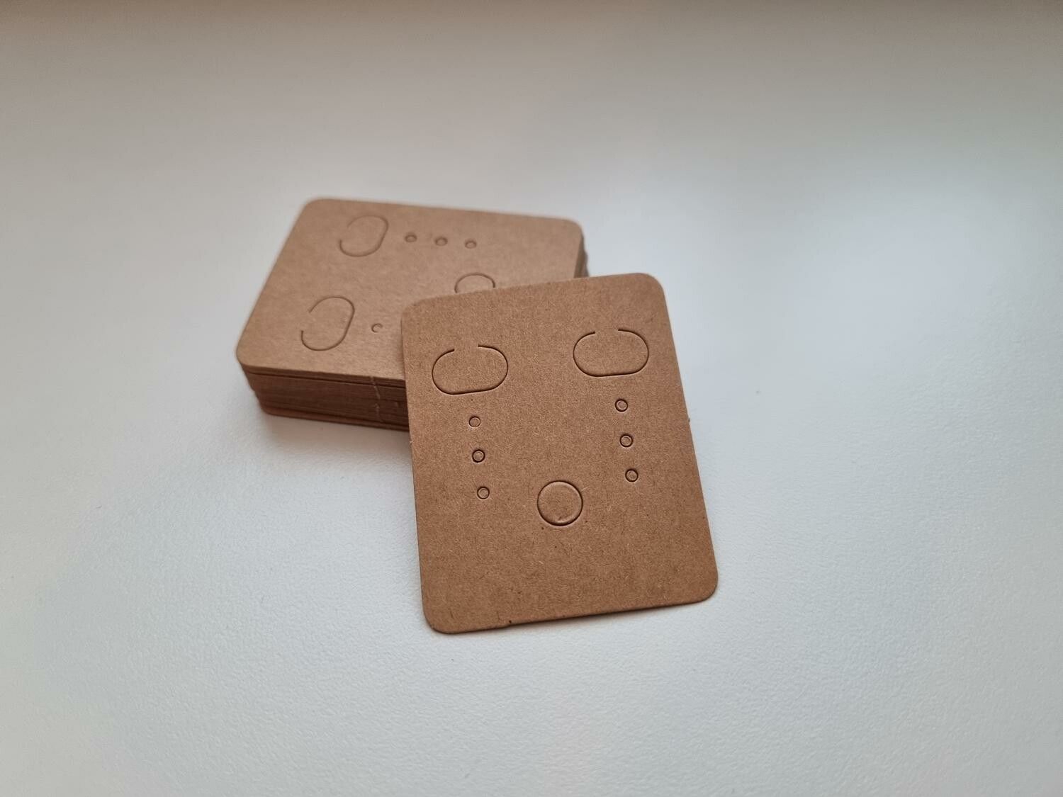 10 st örhängeskort, Displaykort för örhängen (3,8 x 4,8 cm)