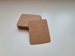 10 st örhängeskort, Displaykort för örhängen (3,8 x 4,8 cm)