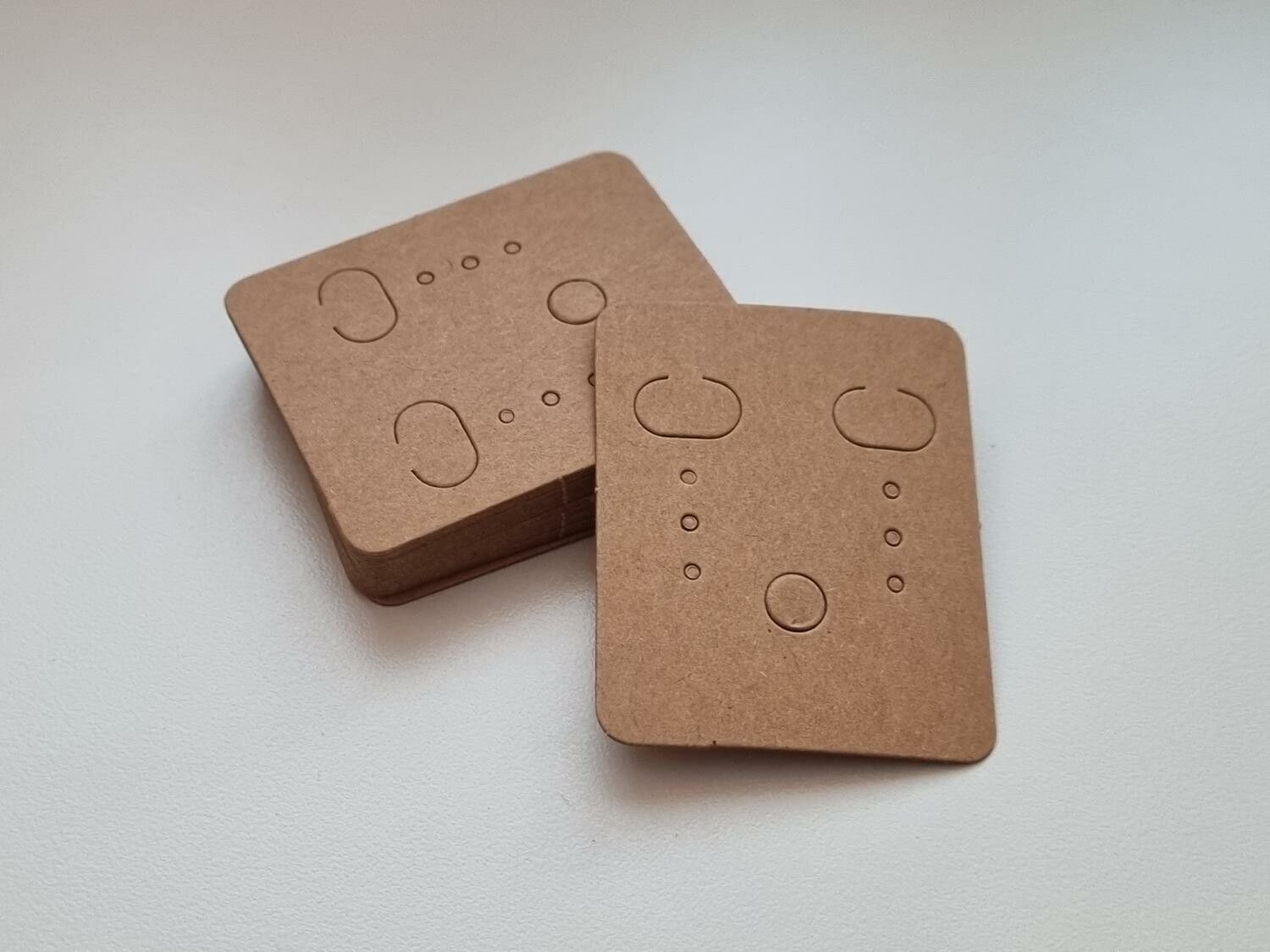10 st örhängeskort, Displaykort för örhängen (3,8 x 4,8 cm)