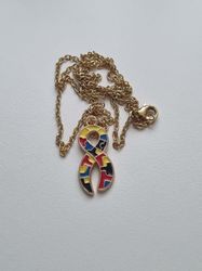 Halsband med pusselbit, autism / medvetenhet