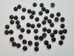30 st svarta knappar / dockknappar miniatyrer (5 mm)