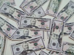 20 st miniatyrer - Sedlar Leksakspengar, Låtsaspengar - 50 dollar