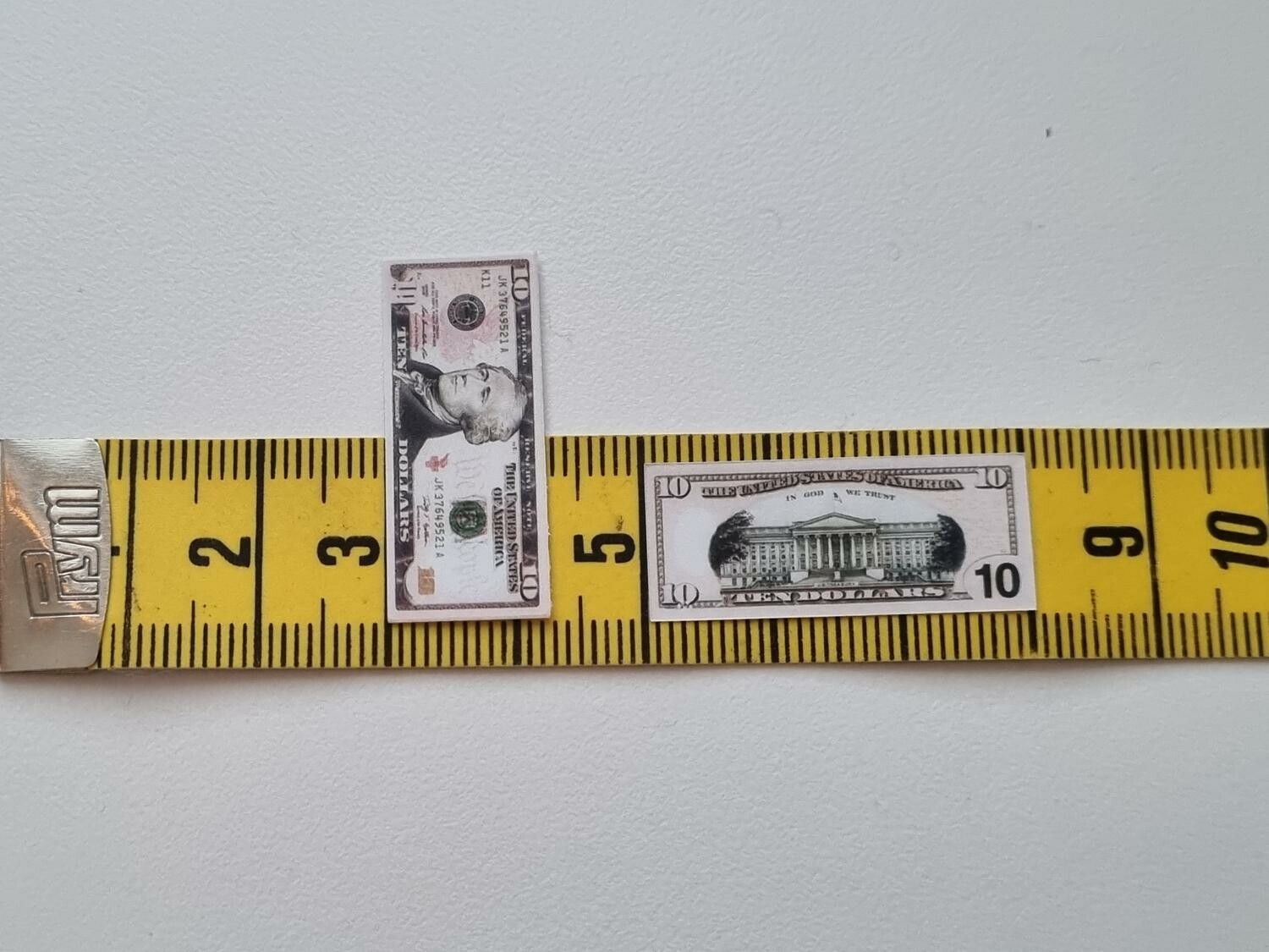 20 st miniatyrer - Sedlar Leksakspengar, Låtsaspengar - 10 dollar