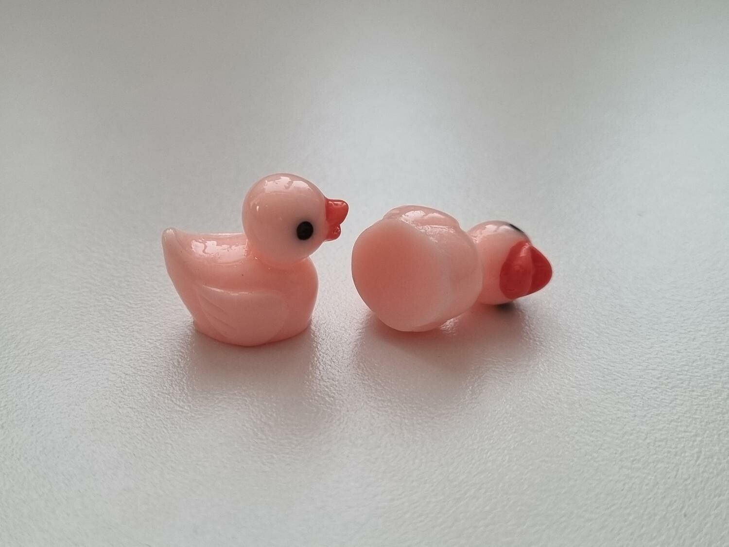 Miniatyr anka miniatyrankor ankungar (2 st rosa)