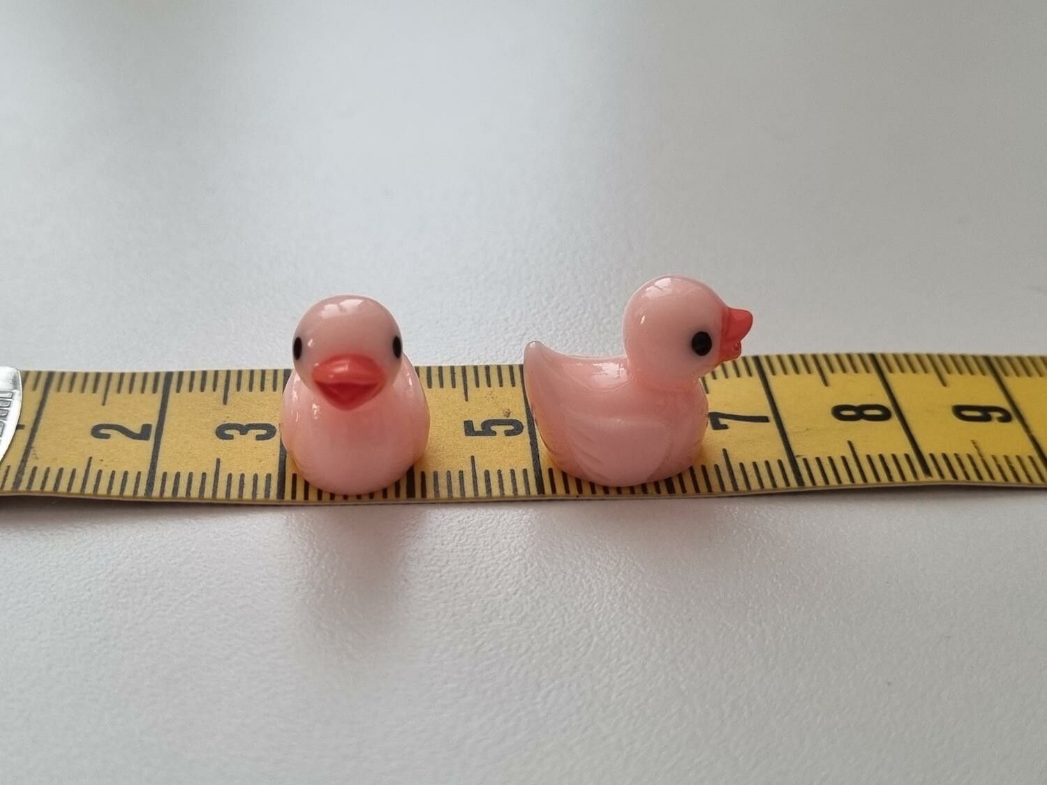 Miniatyr anka miniatyrankor ankungar (2 st rosa)