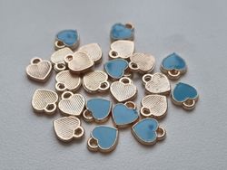 Berlocker Charms Hjärtan 10 st (blåa)