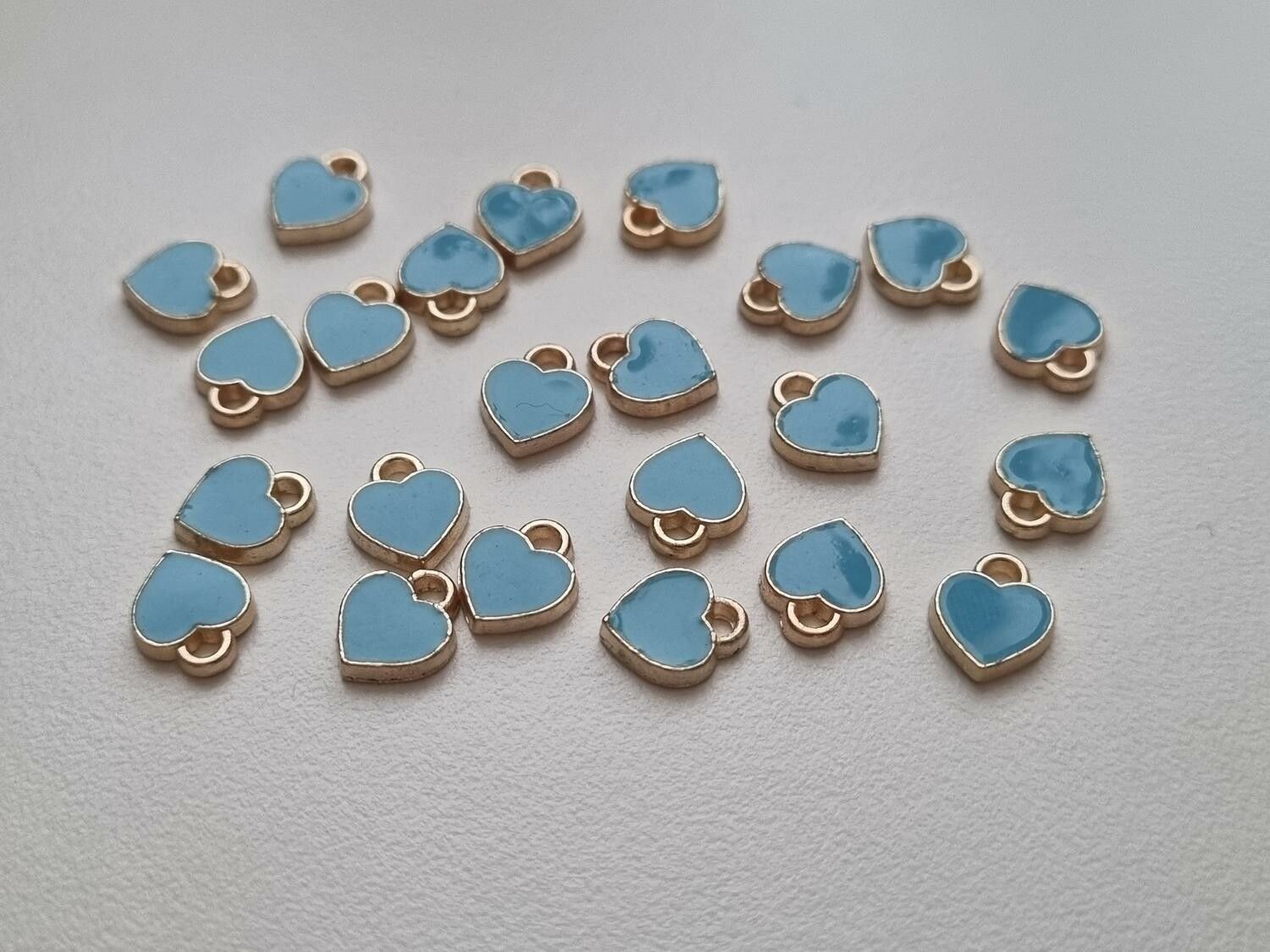 Berlocker Charms Hjärtan 10 st (blåa)