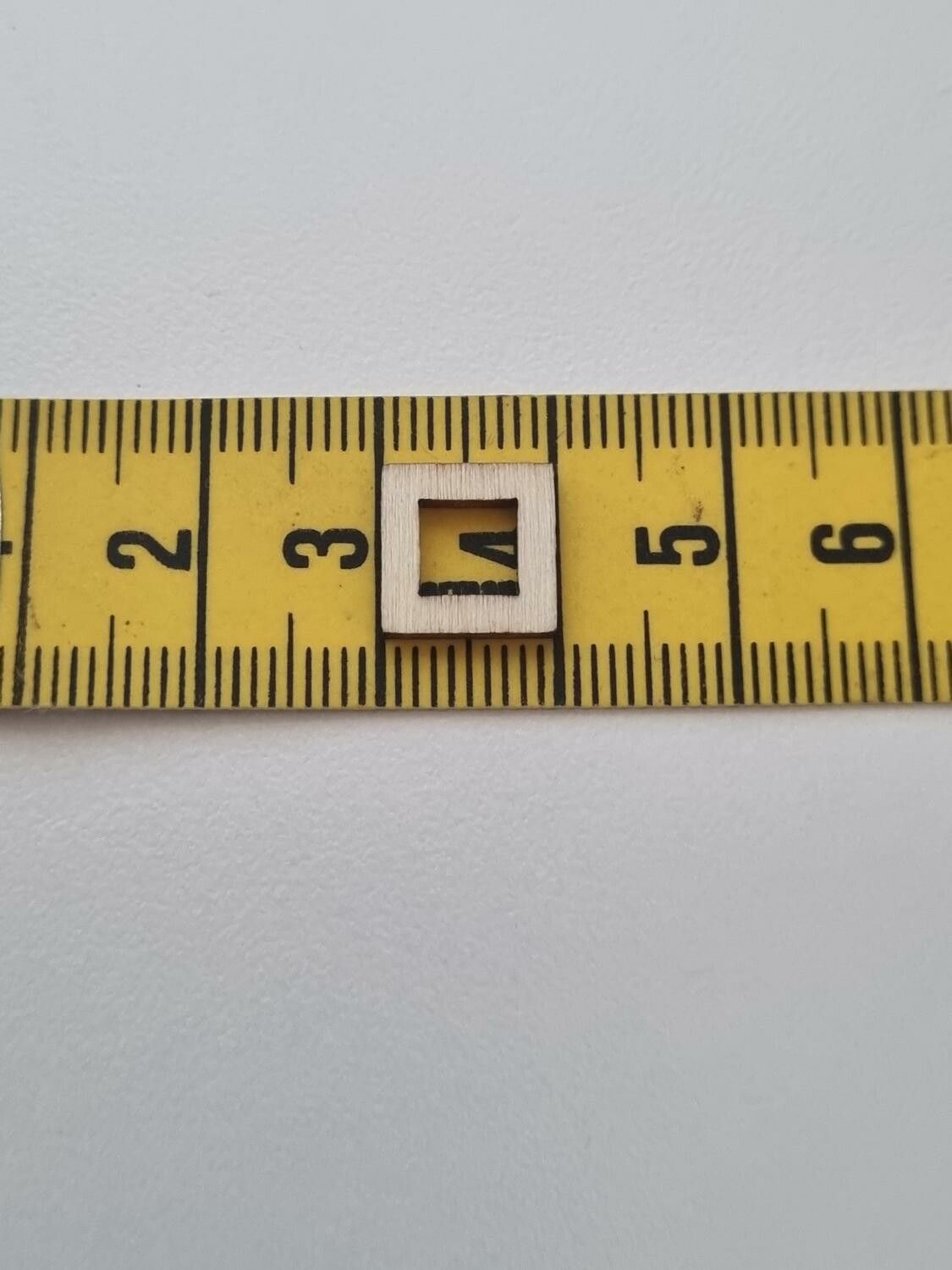 10 st träramar, trädekorationer, dekorationer för scrapbooking (1x1 cm)