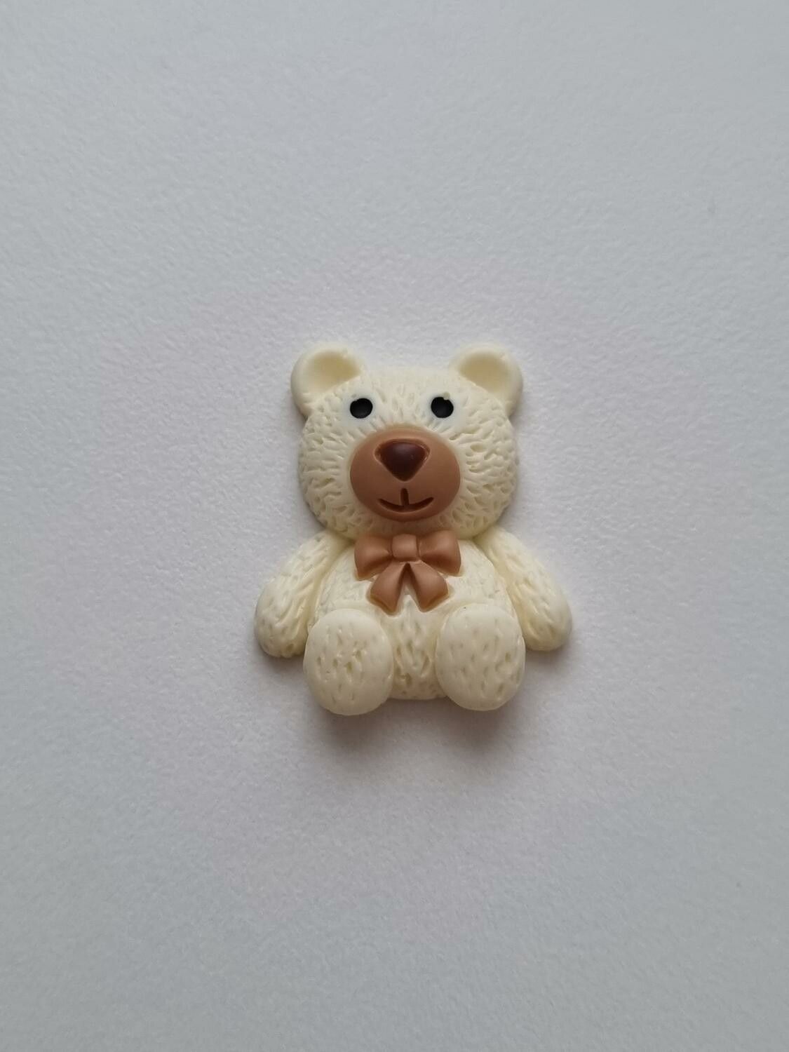 Nalle miniatyr, miniatyrnalle, mininalle (2,9 cm hög - Cremefärgad)