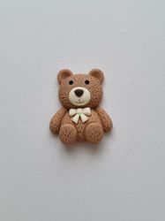 Nalle miniatyr, miniatyrnalle, mininalle (2,9 cm hög - Brun)