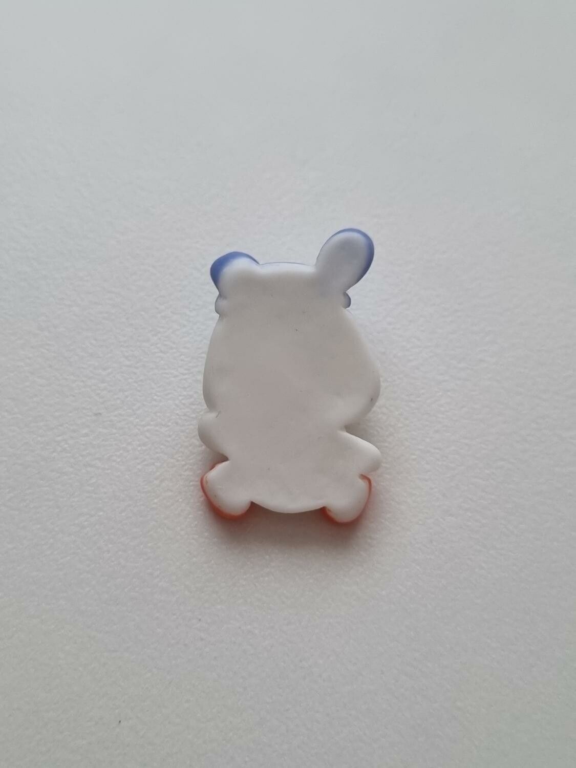 Miniatyr anka med rosett, miniatyranka (2,6 cm hög)