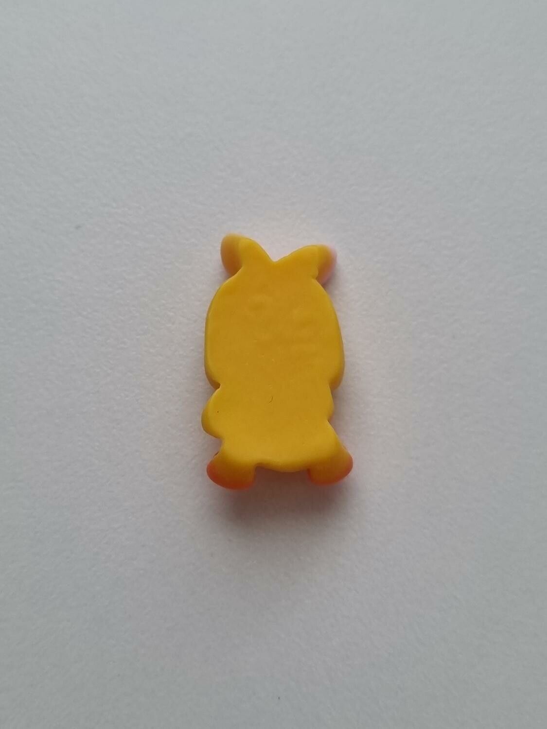 Miniatyr anka med rosett, miniatyranka (2,6 cm hög)
