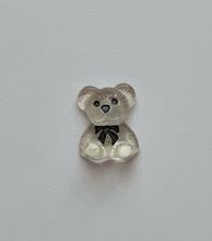 Transparent nalle, miniatyr för dekoration (2 x 1,5 cm)