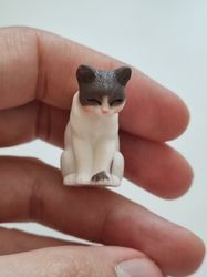 Katt miniatyr, miniatyrkatt, minikatt (3,5 x 1,7 cm)