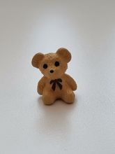 Nalle miniatyr, miniatyrnalle, mininalle (1,9 cm hög - Brun)