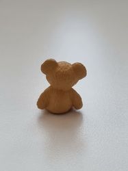 Nalle miniatyr, miniatyrnalle, mininalle (1,9 cm hög - Brun)