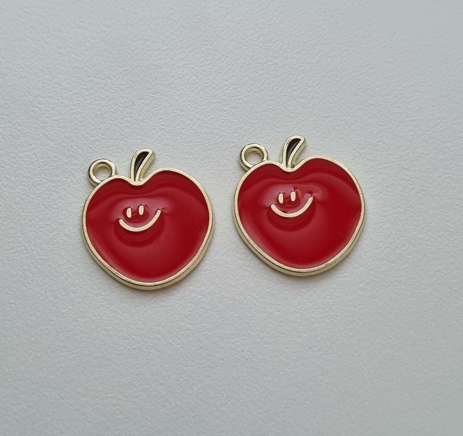 Smiley äpplen, glada äpplen - Gulliga charms / berlocker