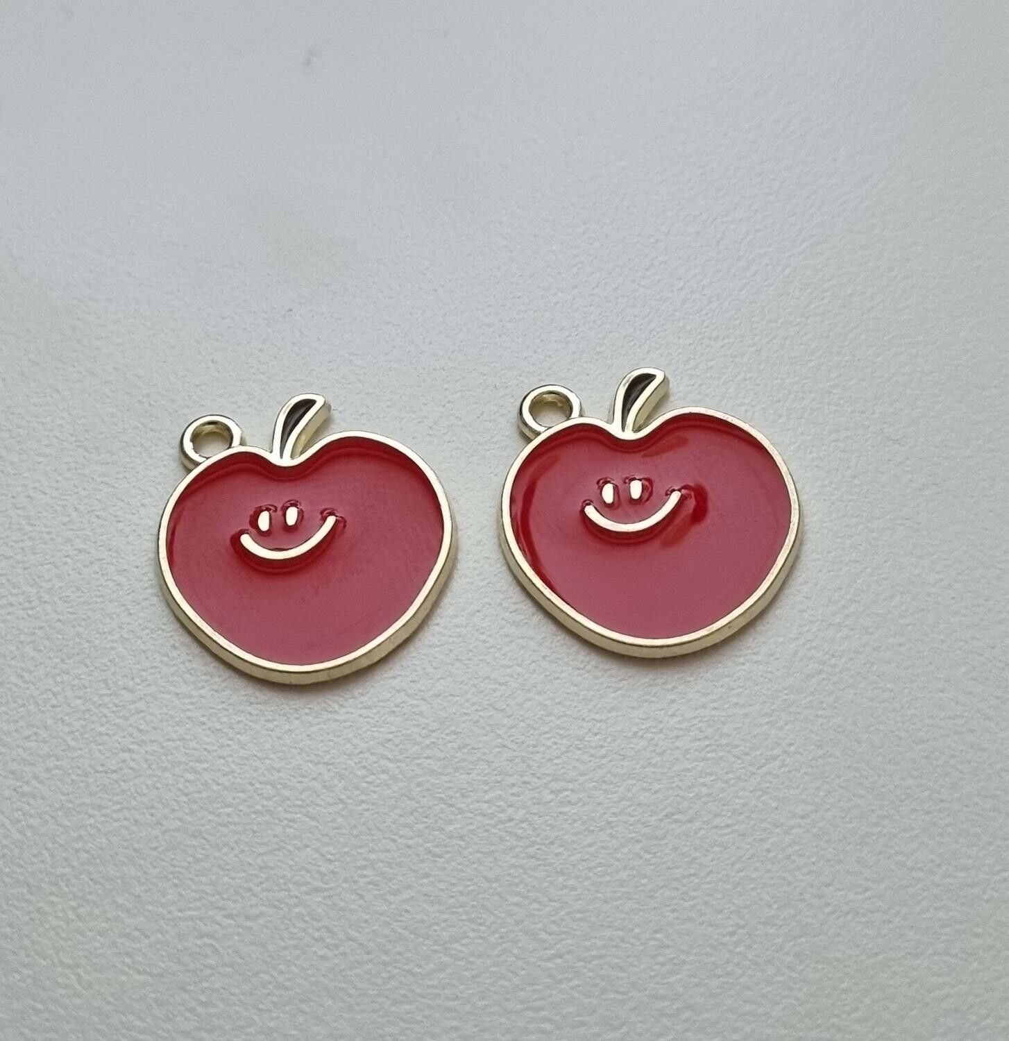 Smiley äpplen, glada äpplen - Gulliga charms / berlocker
