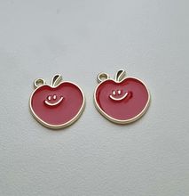 Smiley äpplen, glada äpplen - Gulliga charms / berlocker