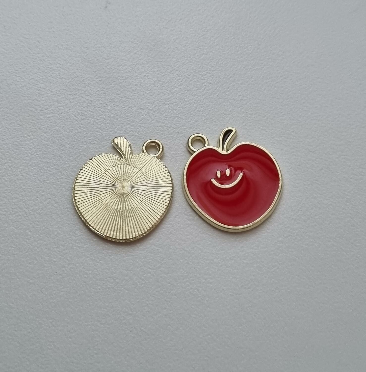 Smiley äpplen, glada äpplen - Gulliga charms / berlocker