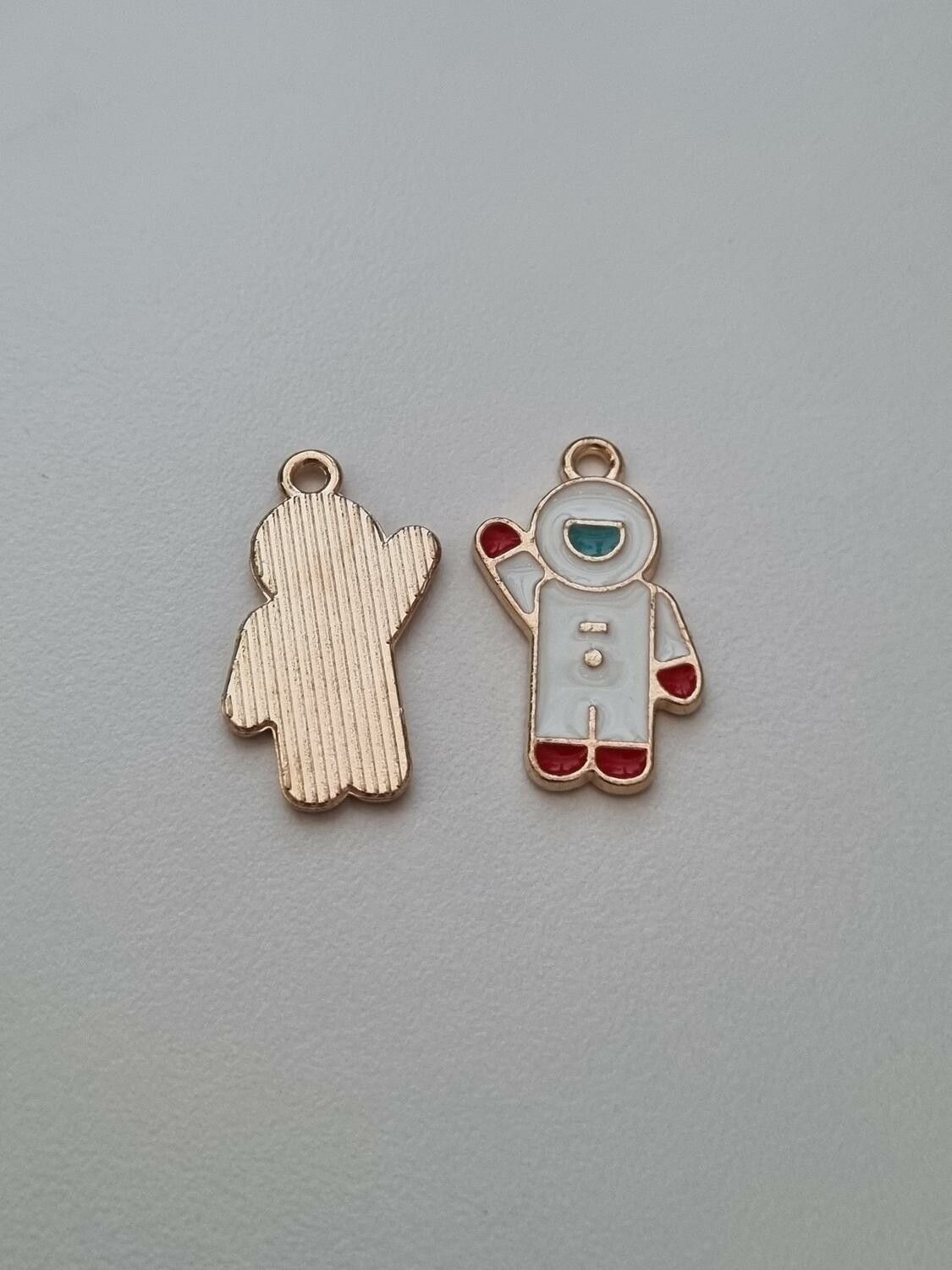 Astronauter, berlocker, charms miniatyrer (2 st)