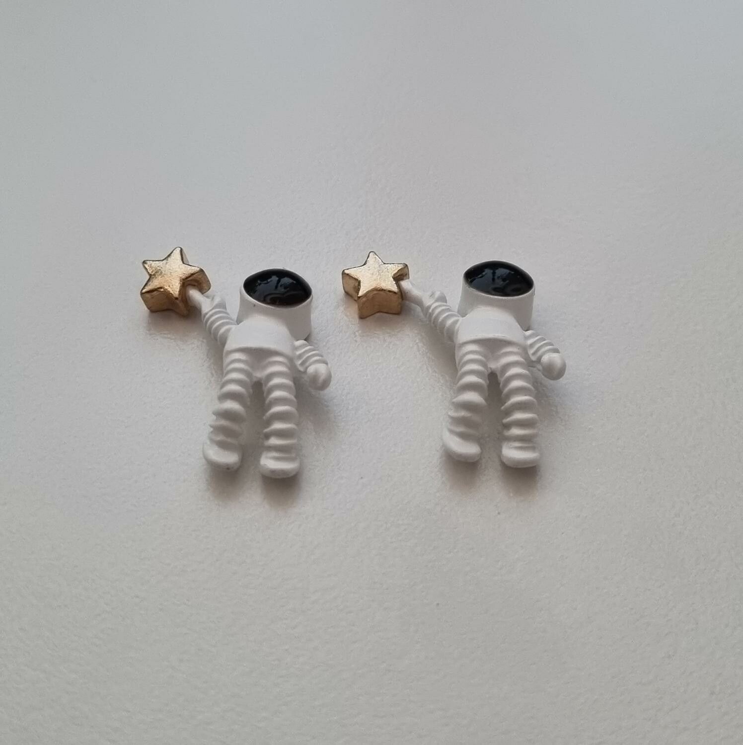 Astronauter, berlocker, charms miniatyrer (2 st)