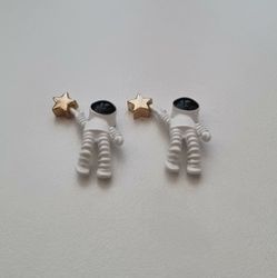 Astronauter, berlocker, charms miniatyrer (2 st)