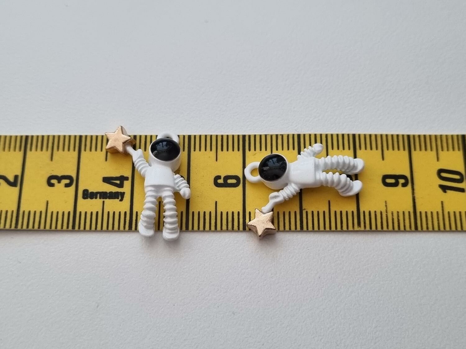 Astronauter, berlocker, charms miniatyrer (2 st)