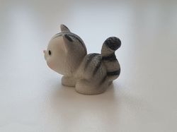 Handmålad katt, miniatyrer, figuriner (variant 2)