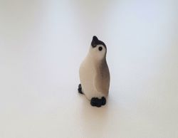 Handmålad liten pingvin, miniatyrer, figuriner (variant 2)