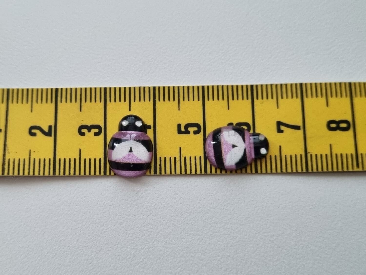 25 st bin i resin, miniatyr bin (ljuslila)