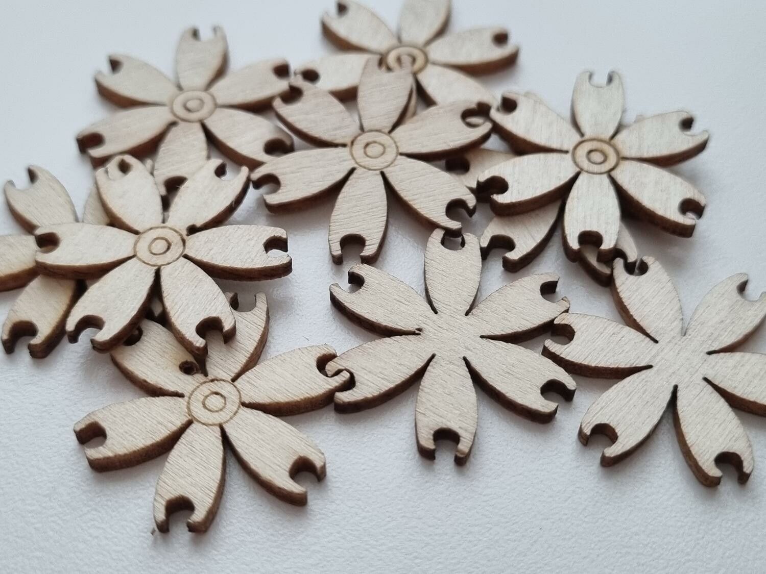 5 st trädekorationer, dekorationer för scrapbooking