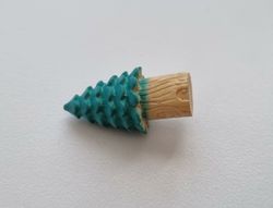 1 st miniträd, minigran miniatyr gran (2,7 x 1,3 cm)