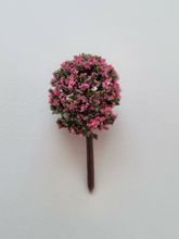 1 st träd, miniträd, miniatyrer (4 cm hög - Cerise)