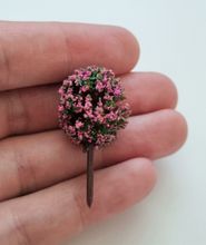 1 st träd, miniträd, miniatyrer (4 cm hög - Cerise)
