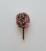 1 st träd, miniträd, miniatyrer (4 cm hög - Rosa)