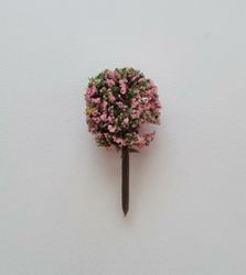 1 st träd, miniträd, miniatyrer (4 cm hög - Rosa)