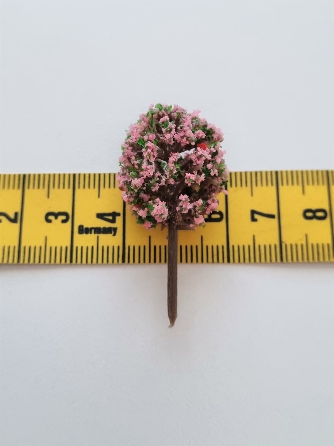 1 st träd, miniträd, miniatyrer (4 cm hög - Rosa)
