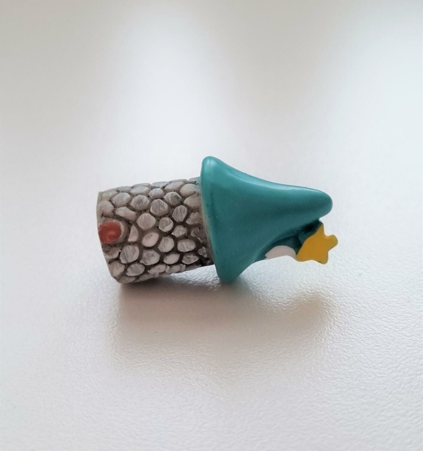 1 st minihus, mini svamp, svamphus miniatyr (2,8 x 1,4 cm)