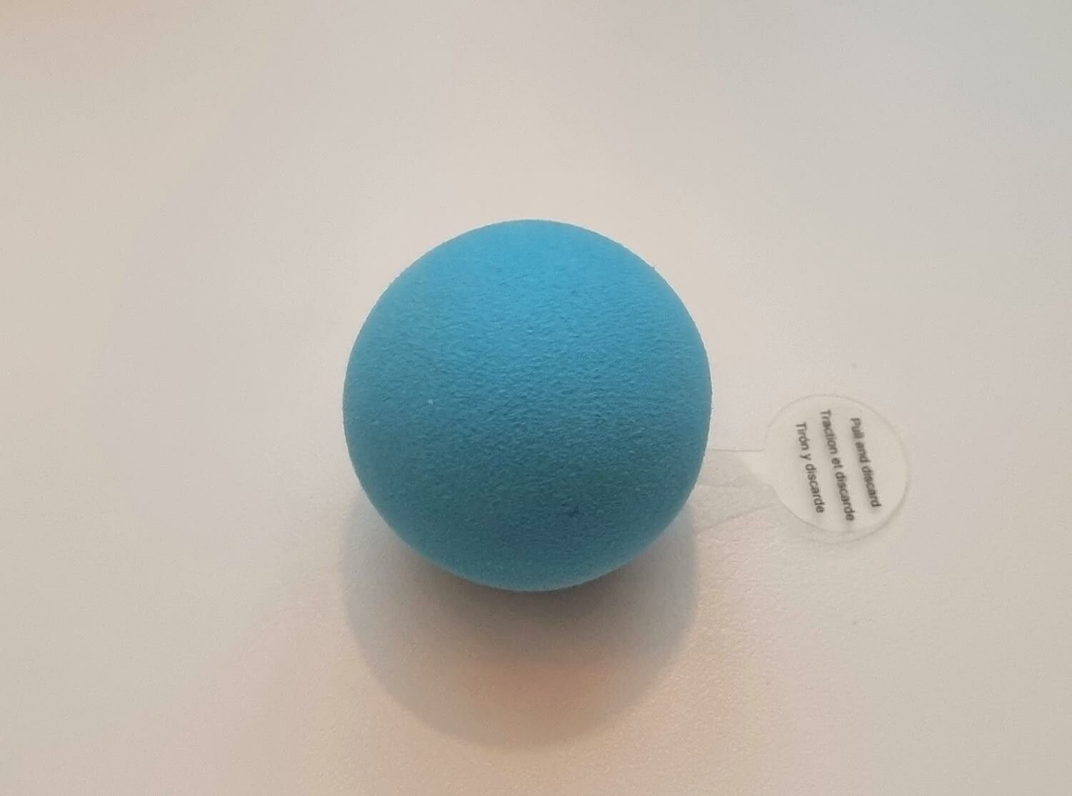 Interaktiv talande boll med grodljud - För katten, Slät blå boll