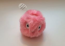Interaktiv talande boll med fågelkvitter - För katten, Fluffig rosa boll