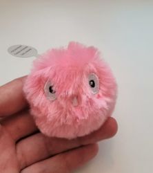 Interaktiv talande boll med fågelkvitter - För katten, Fluffig rosa boll
