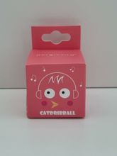 Interaktiv talande boll med fågelkvitter - För katten, slät rosa boll
