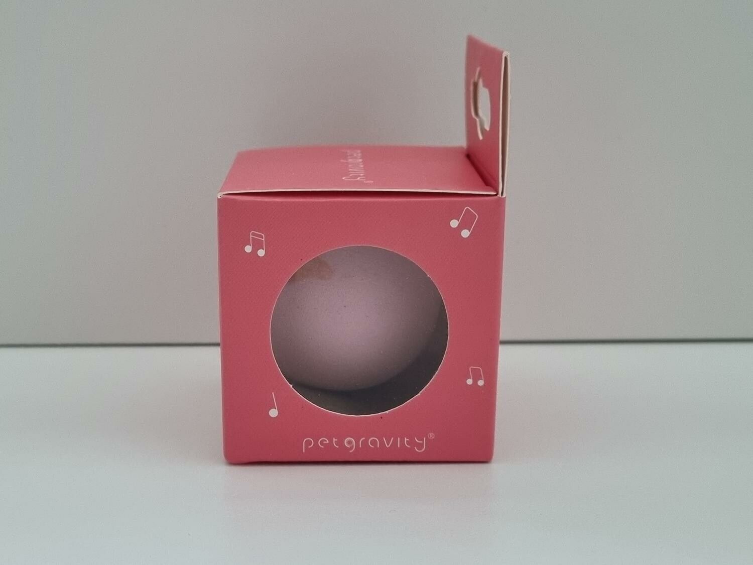 Interaktiv talande boll med fågelkvitter - För katten, slät rosa boll