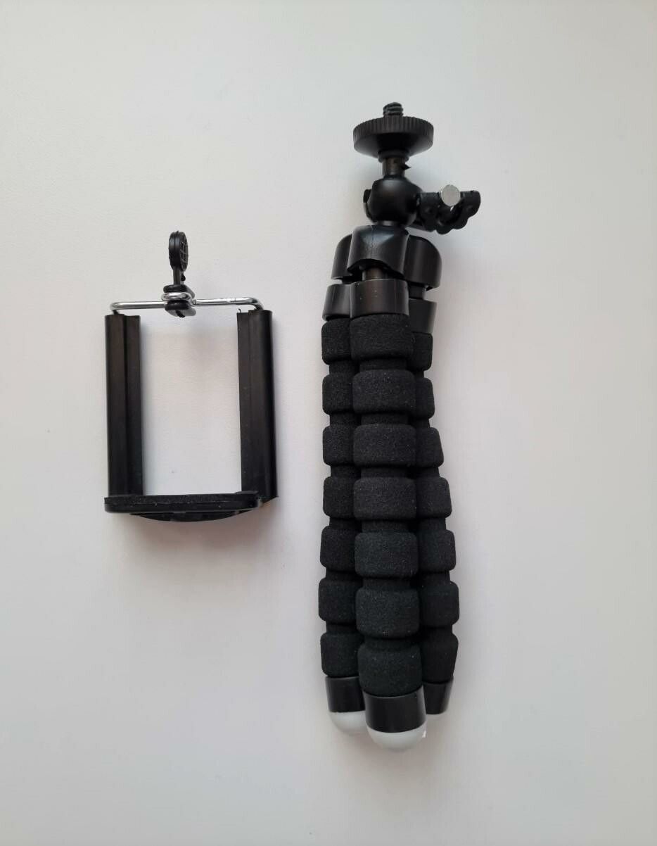 Tripod Octopus, hållare för mobiltelefon - Svart