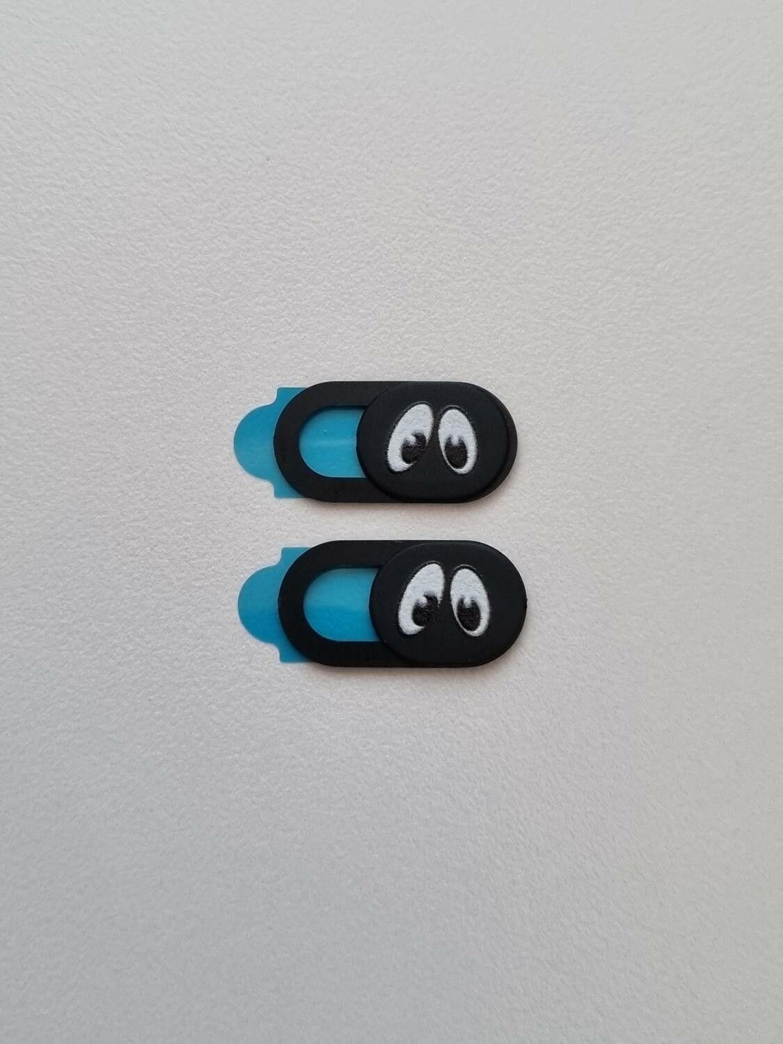 2 st Kameraskydd, skydd till kameralins, Webcam cover (med ögon)