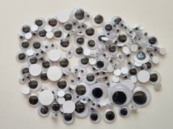 100 st självhäftande sticker - Ögon, Googly Eyes