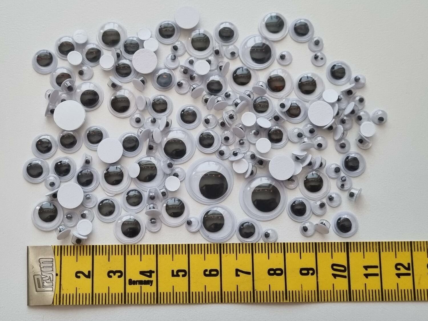 100 st självhäftande sticker - Ögon, Googly Eyes